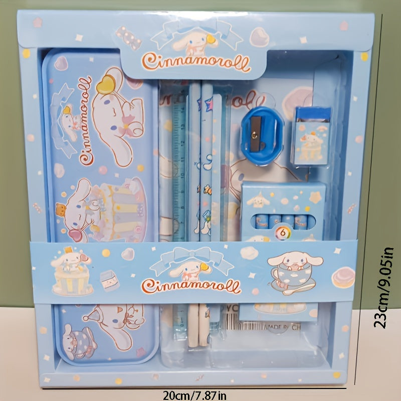 Kids Stationery Set with Ruler and Eraser for Ages 14+ College Ruled Plastic Gift Pack