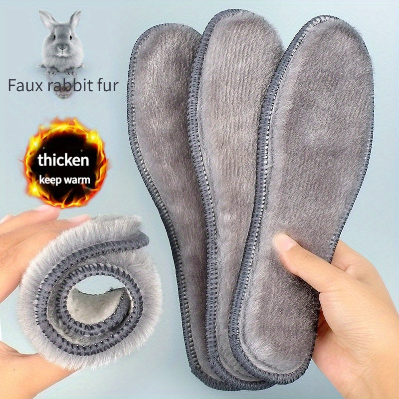 Unisex Thick Felt Insoles for Winter Breathable Soft Heating EU36-45