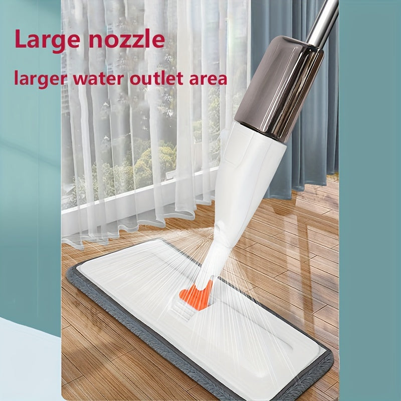 Stainless Steel Spray Mop with Reusable Microfiber Pad for Floor Cleaning