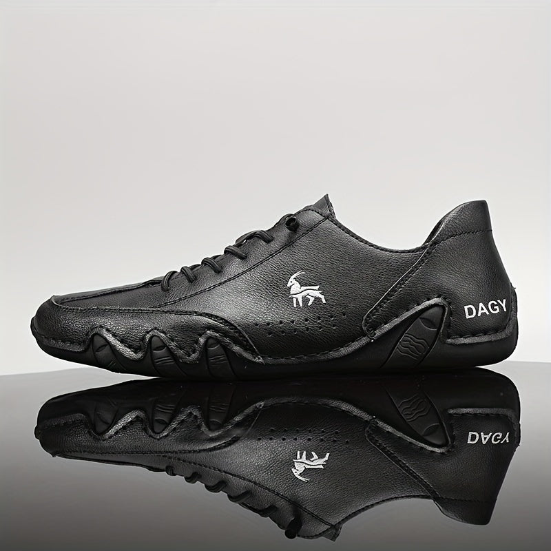 Men's Plus Size Casual Sneakers Microfiber Uppers Breathable Lace-Up All-Season