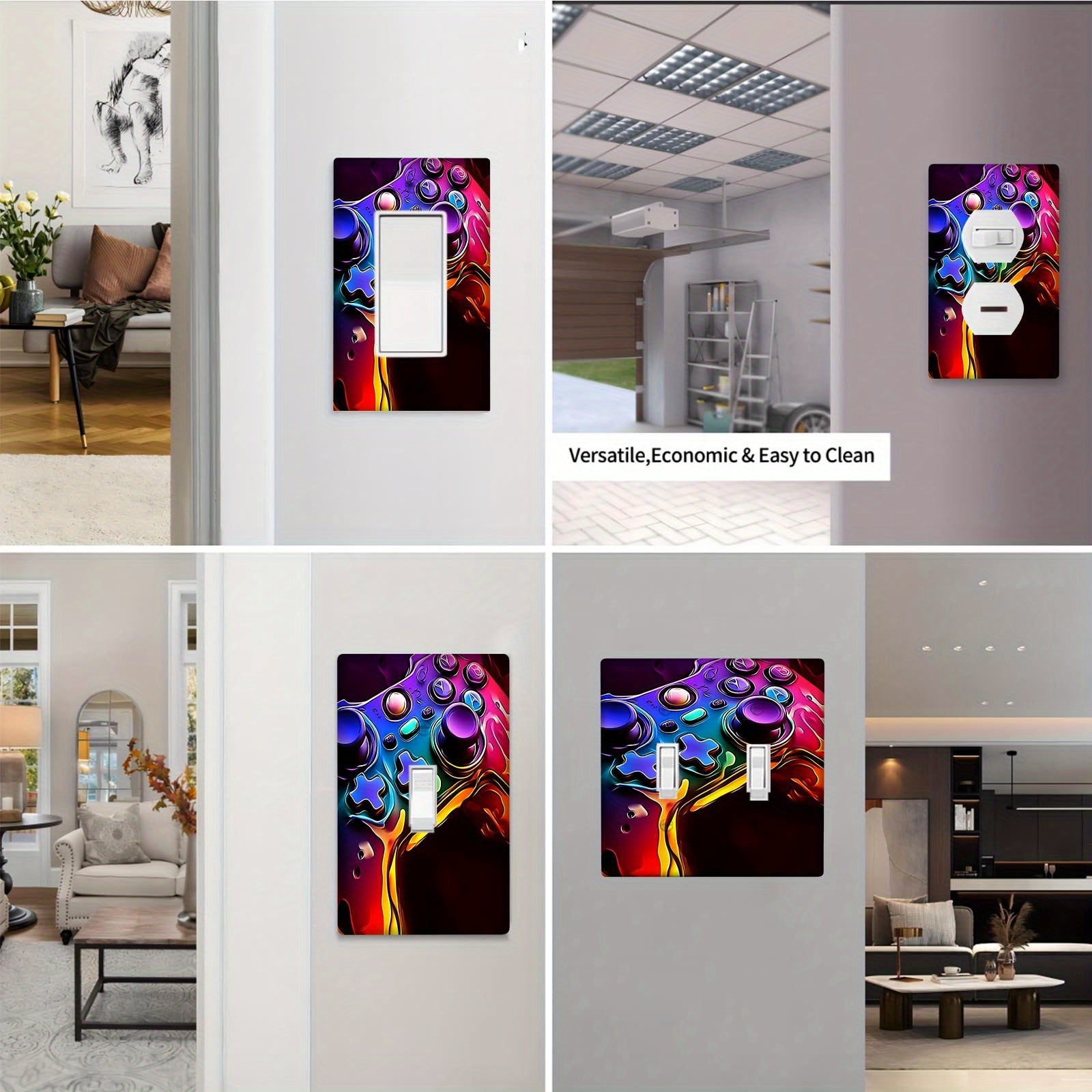 Unbreakable Polycarbonate Light Switch Cover for 1-Gang and 2-Gang Switches