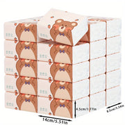 8 Pack Wooden Tissue Paper 280 Sheets 5-Layer for Home Office Party