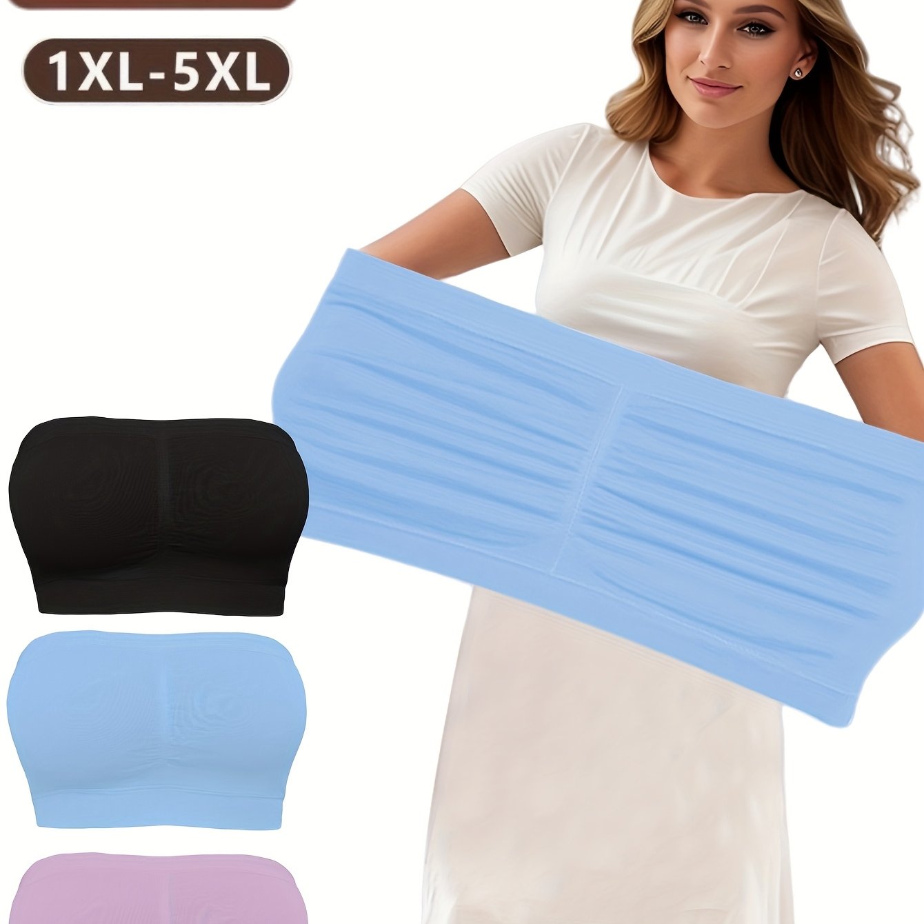 Women's Seamless Wireless No-Pad Sports Bras Breathable Mesh Yoga Workout Pack of 3