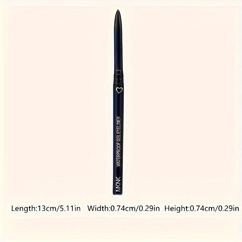 Lápiz delineador de ojos mate impermeable para mujer color café largo duración