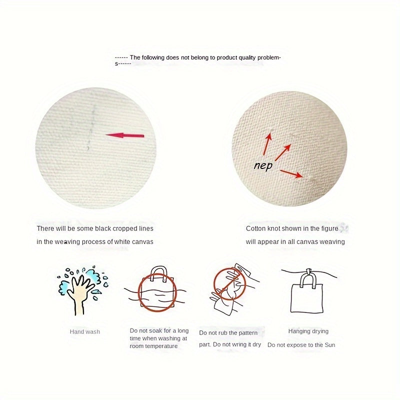 Personalized Canvas Tote Bag for Teachers with Name, Shopping and Travel Use