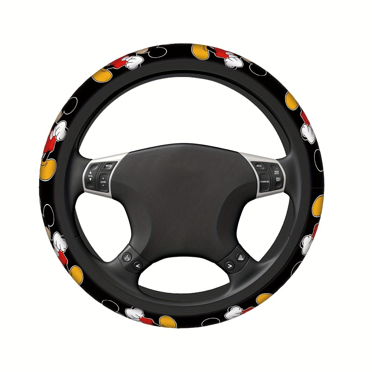 Universal Polyester Fiber Steering Wheel Cover Non-Slip Easy Install