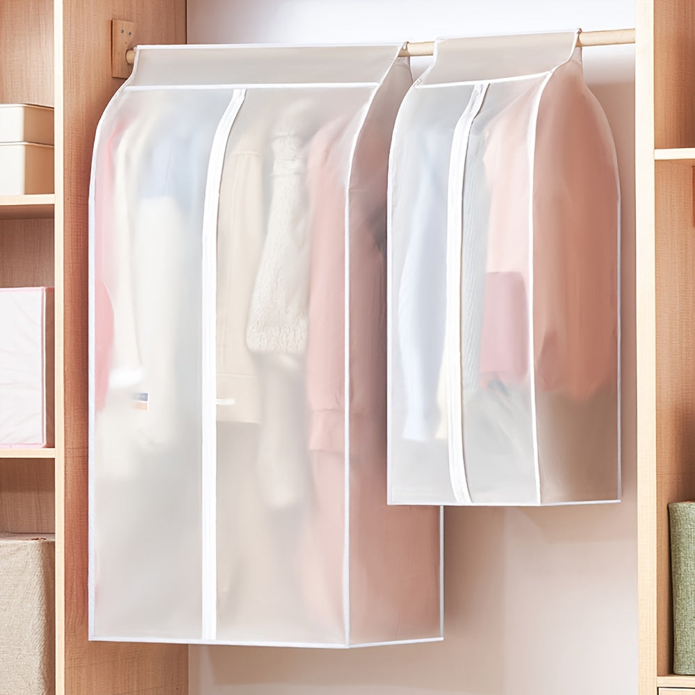 [Eng yaxshi tanlov] Keng kiyim sumkasi, zip va sehrli lenta bilan - kostyumlar, palto va boshqa narsalar uchun takomillashtirilgan shkaf tashkilotchisi, changdan himoyalangan dizayn bilan