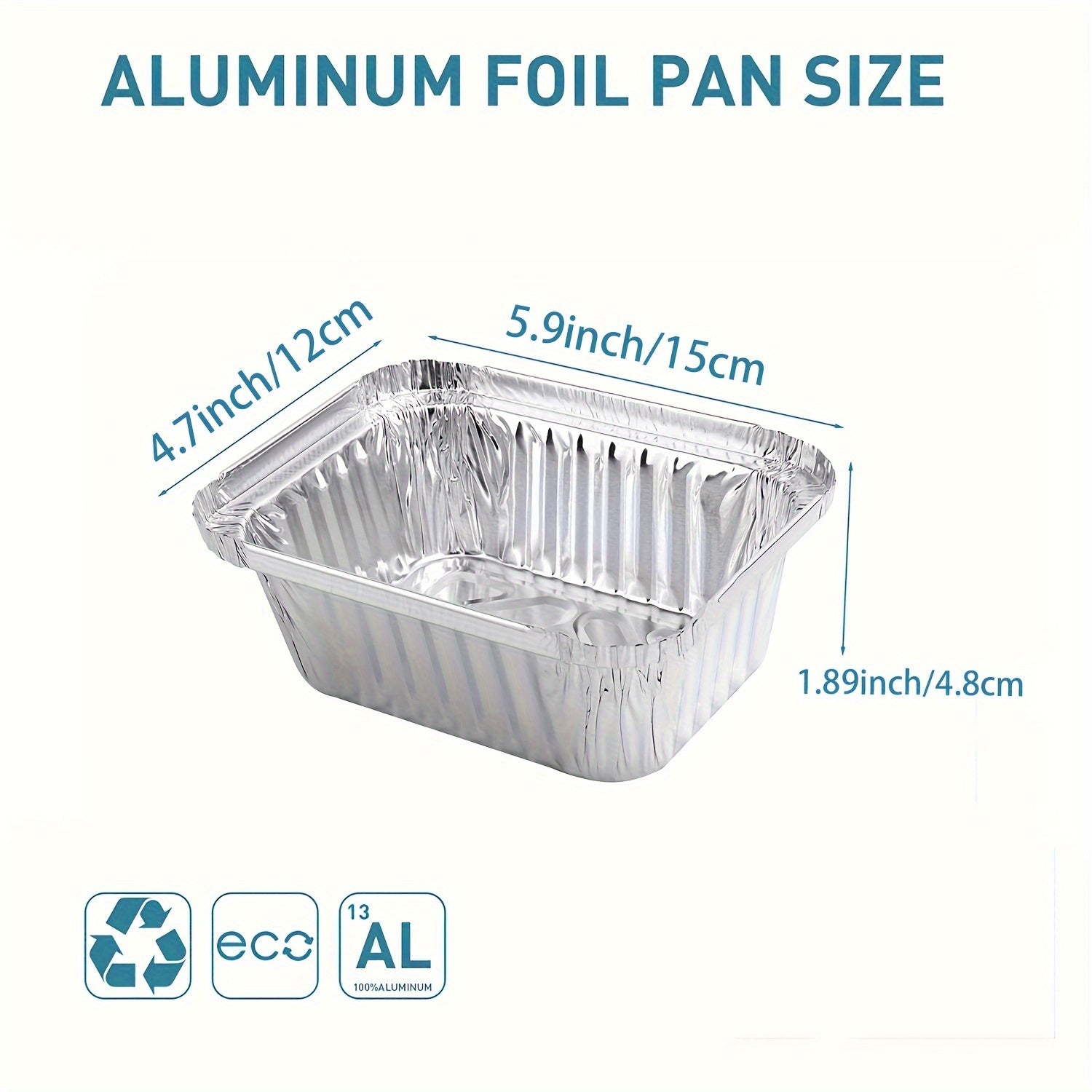 20 Small Aluminum Foil Pans with Clear Lids for Takeout Food Storage