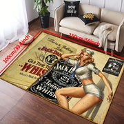 Polyester Rug Non-Slip Waterproof Indoor Outdoor Durable 1 Piece