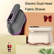 Electric Dual-Head Fabric Shaver with 12 Blades and Digital Display