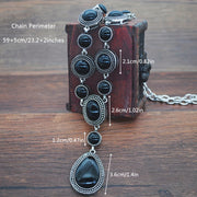 Vintage uzun zanjirli suv tomchisi pandanti marjon - Boho-Chic uslubi, tasodifiy kiyimlar va sovg'a berish uchun ideal