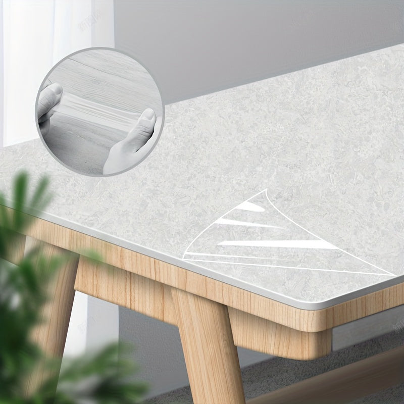 Clear Vinyl Film for Furniture Protection Heat Resistant Static Cling Self-Adhesive Cover