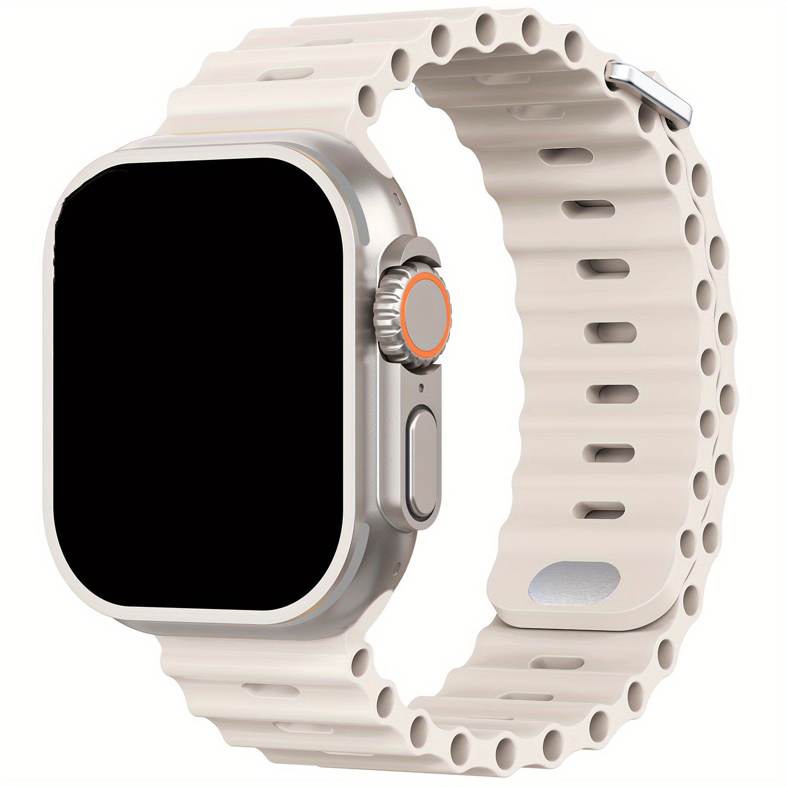 Silicone Sport Watch Band for Apple Watch Ultra 2 and Series SE 9/8/7/6/5/4 Men Women Waterproof Breathable 45mm 49mm