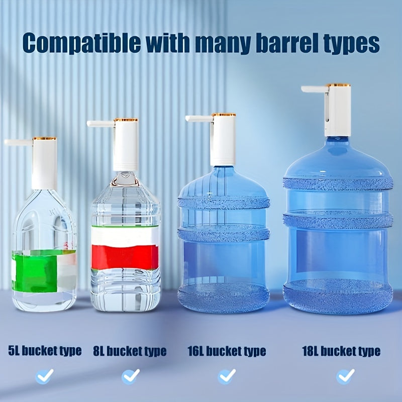 Portable USB Rechargeable Electric Water Dispenser for Home Kitchen Office Dual Power Battery USB