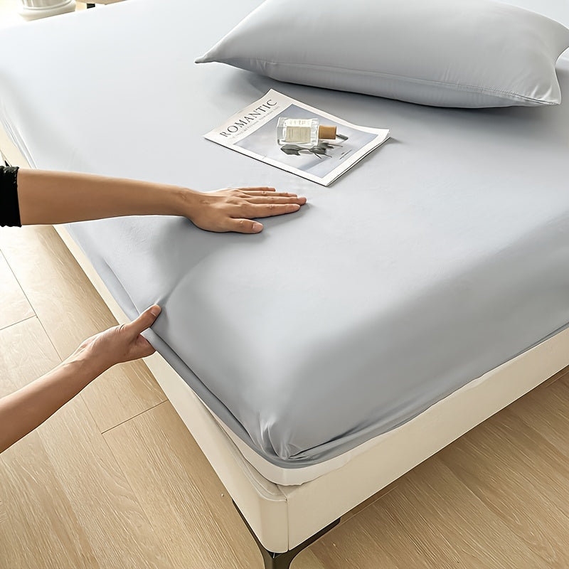 Solid Color Fitted Sheet for Simmons Mattresses Brushed Finish Anti-Slip Dustproof