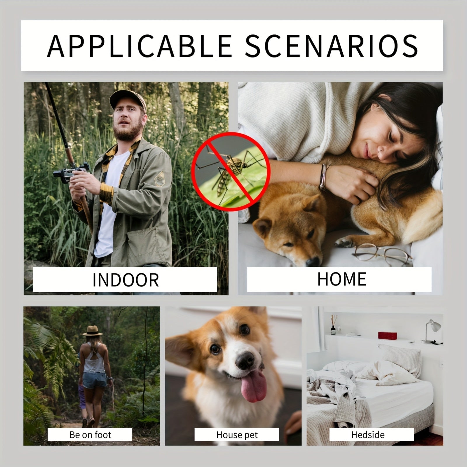 Unisex Silicone Mosquito Repellent Wristband for Outdoor Camping and Home Use