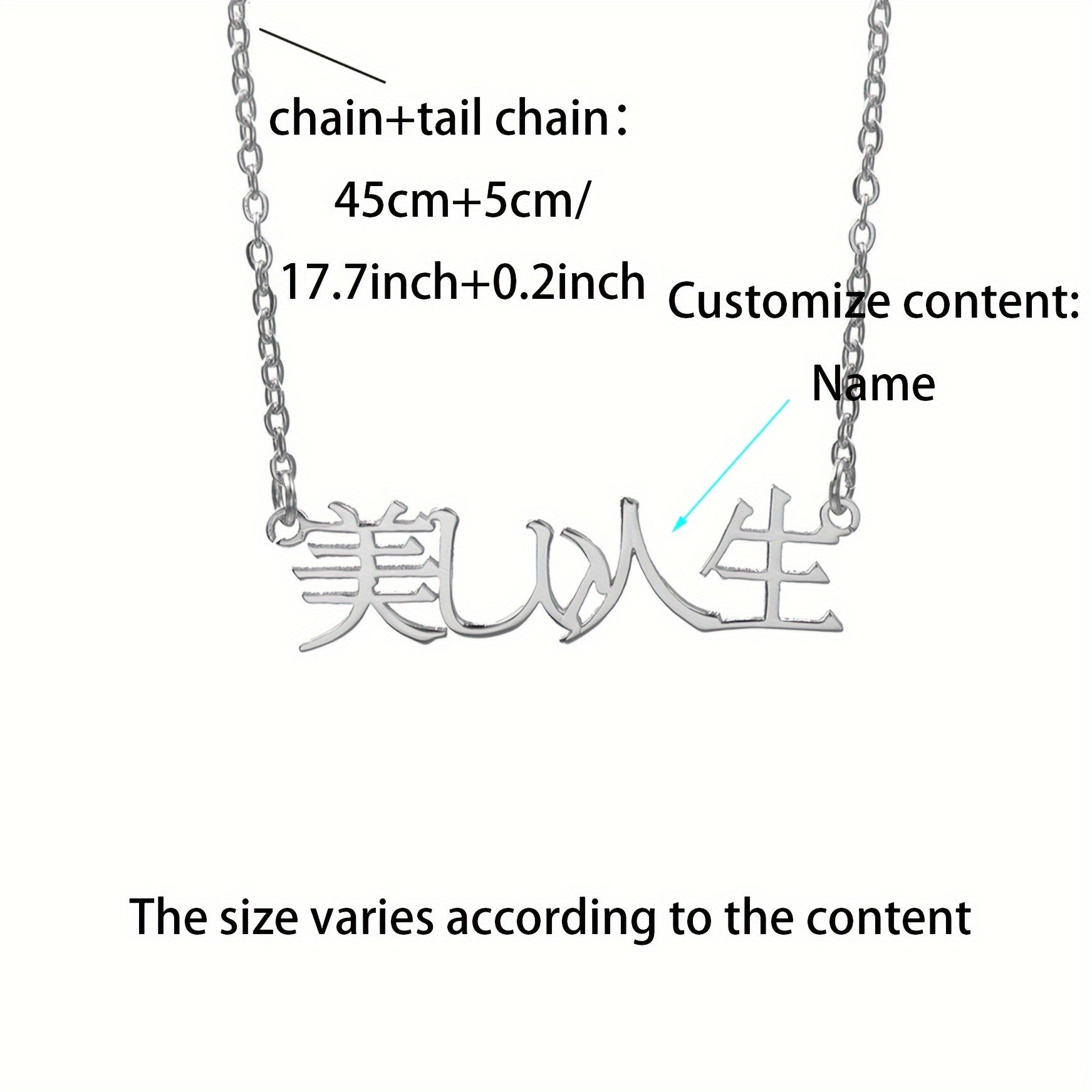 Pendant Necklace for Women Adjustable Personalized Jewelry Simple Style
