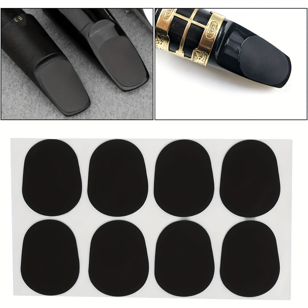 Set of 40 Silicone Mouthpiece Pads for Saxophone and Clarinet Black and White