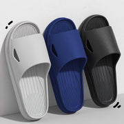 Men's Open-Toe Solid Color EVA Slippers Non-Slip Breathable Casual All-Season