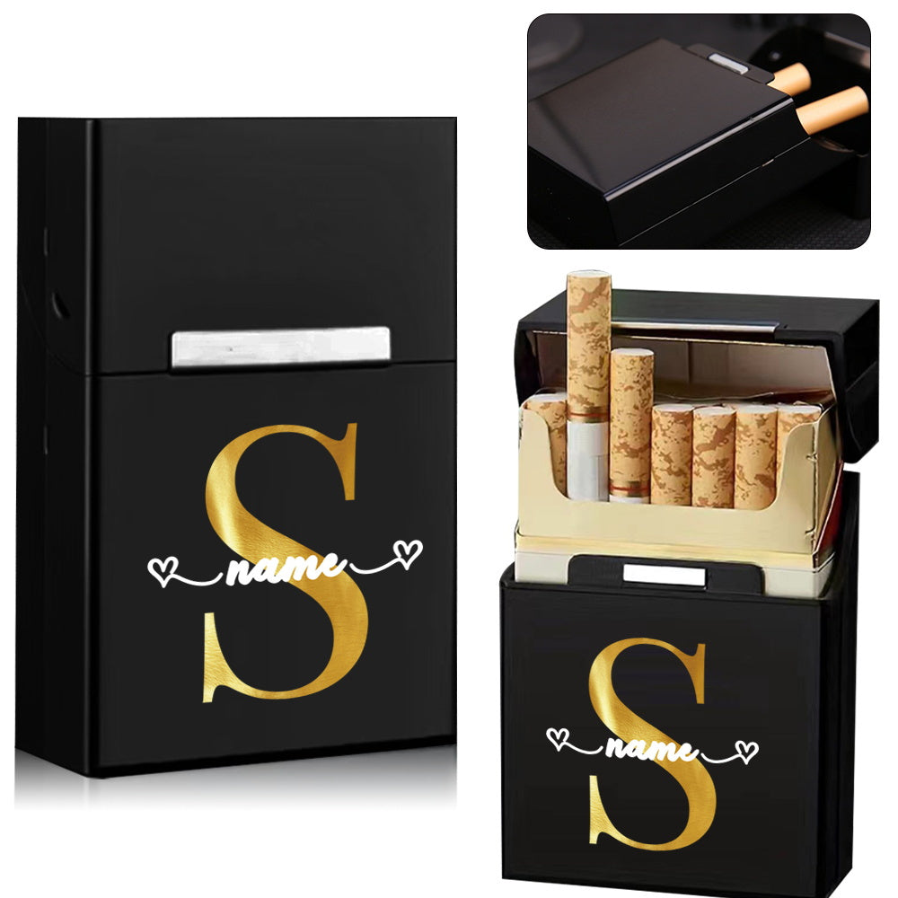 Personalized Metal Cigarette Case Water-Resistant Travel Organizer for Men