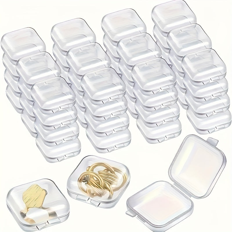 Plastic Storage Boxes with Lids for Jewelry Earrings and Necklaces Organizers