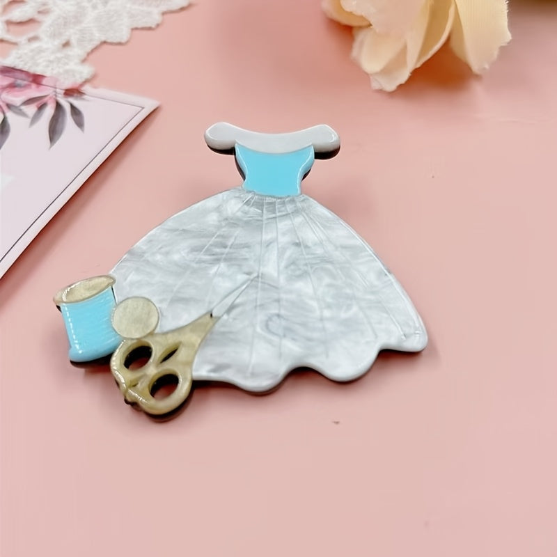 Akril skert broshy kiyimlar va kostyumlar uchun zamonaviy bezak