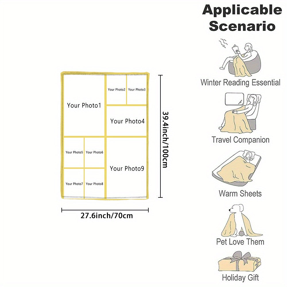Personalized Couple Flannel Throw Blanket Soft Warm Gift for Couch Bed Camping