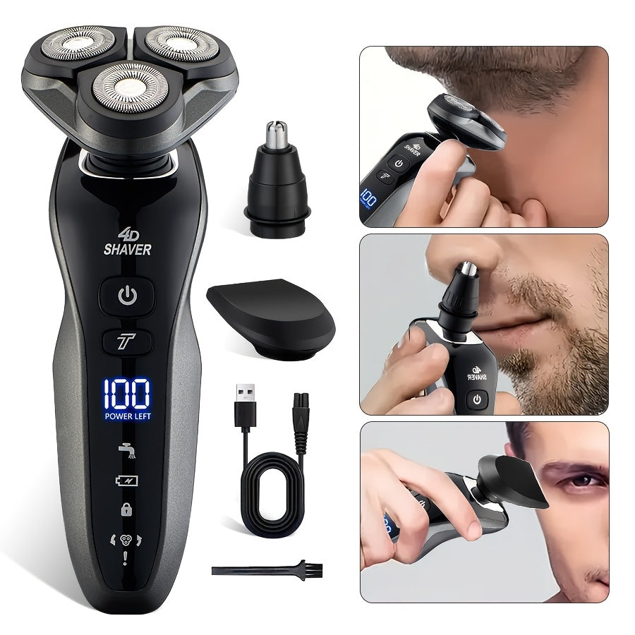 Men's 3-in-1 Electric Shaver Set for Father's Day Gift