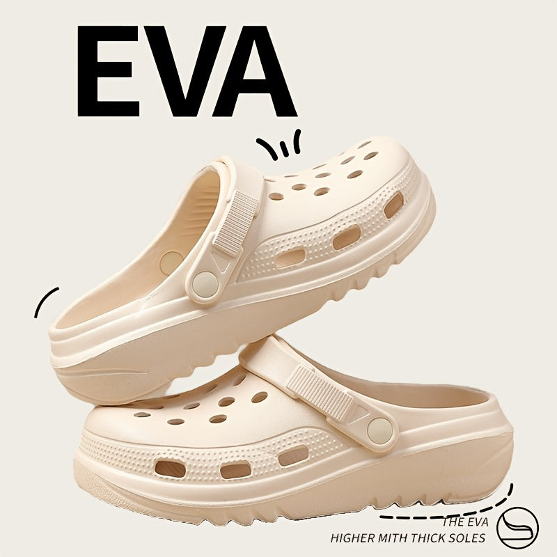 Women Black White Open-Toe Platform Sandals Adjustable Straps Casual Shoes