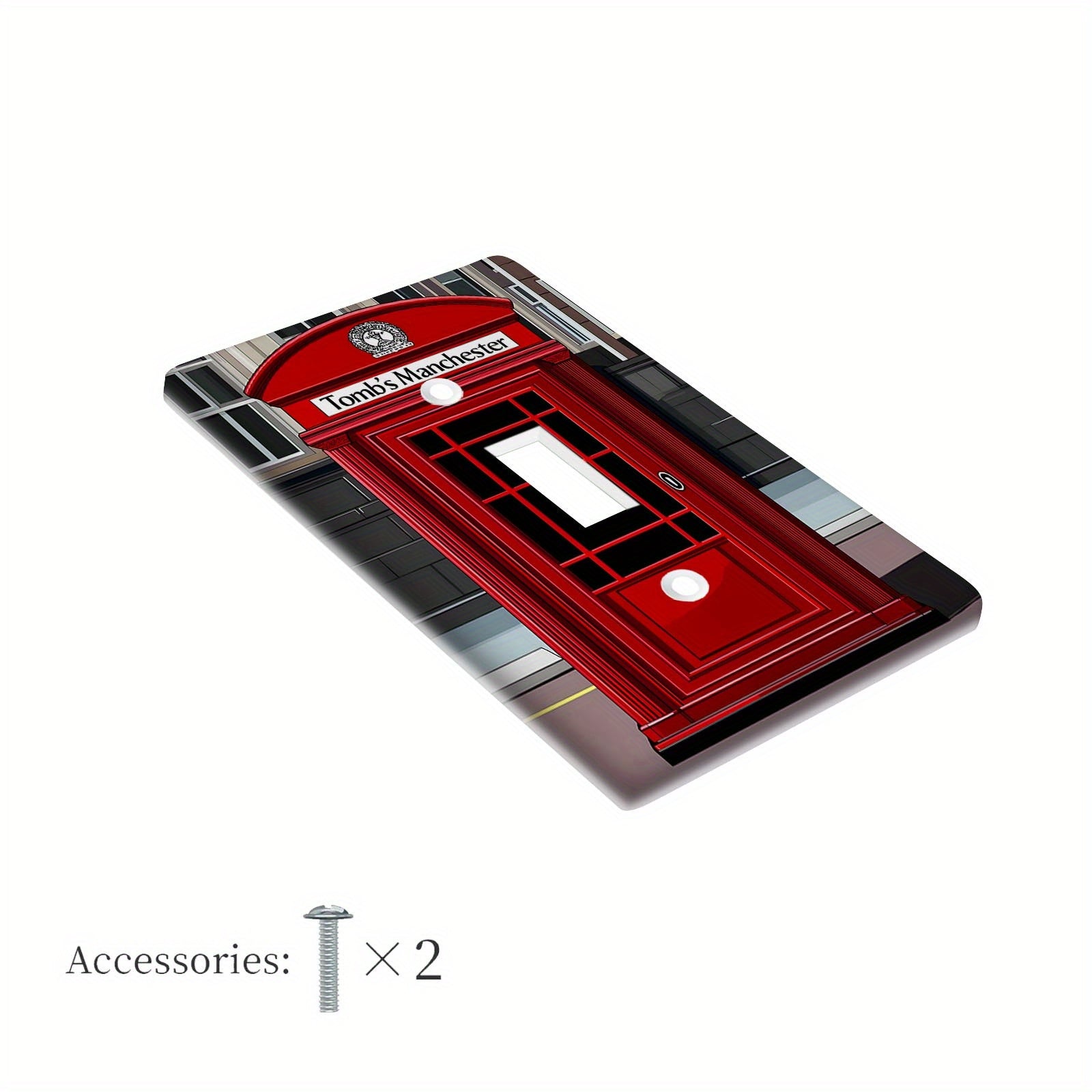 Cubierta de interruptor de estilo británico para cocina, baño, dormitorio, sala de estar 1-2 gang