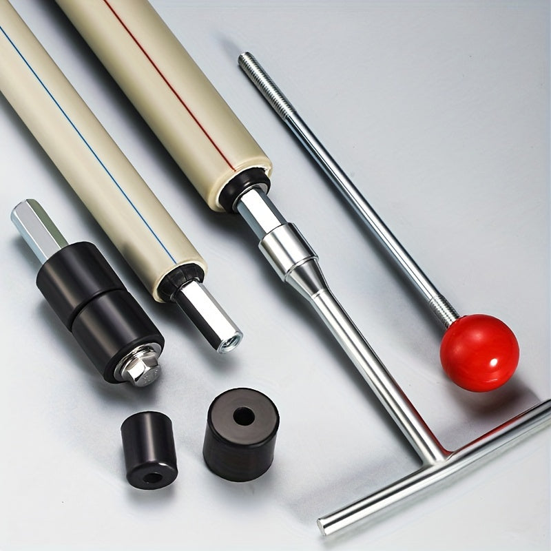 Stainless Steel Plumbing Repair Tool Set with T-Handle and Expansion Heads