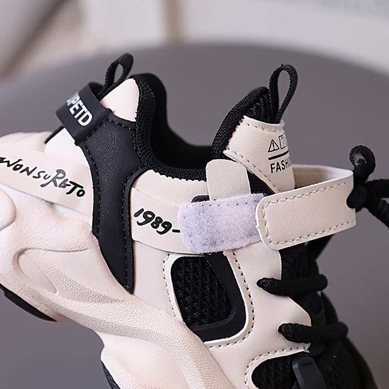 Yangi tug'ilgan o'g'il bolalar uchun PU yopishqoqsiz sport poyabzal, pastki yuqori, oddiy yozgi va kuzgi poyabzal