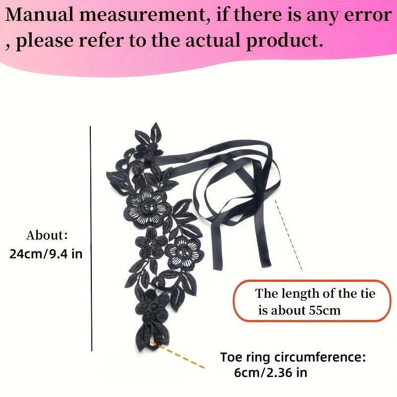 Women's Floral Lace Anklets for Valentine's Day Lingerie