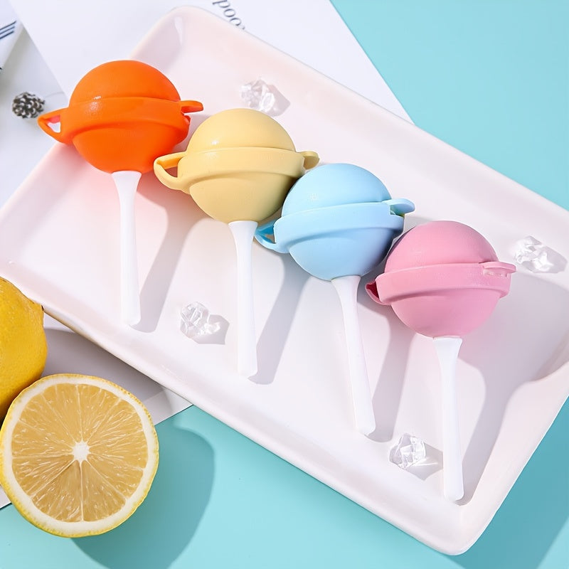 4pcs Silicone Ice Tray Popsicle Mold Mini Ice Cream DIY Ice Hockey