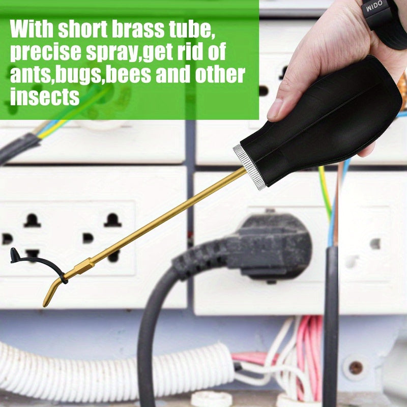 Qayta to'ldiriladigan akrilik hasharotlarga qarshi kukunli changyutgich, mis quvurlari bilan, ichki va tashqi zararkunandalarga qarshi kurash uchun