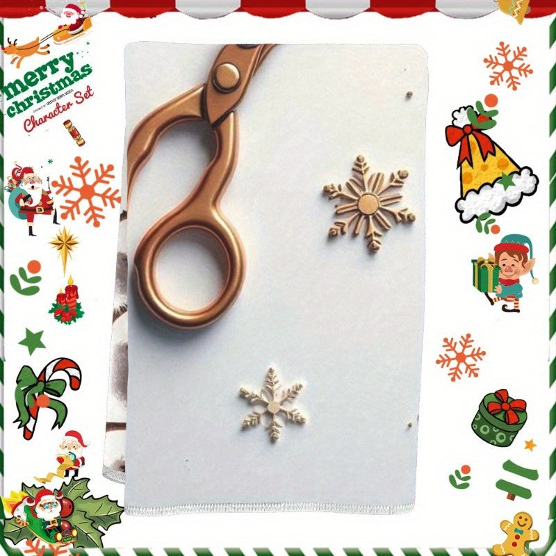 Christmas Snowflake Decor 18x66cm Merry Christmas Letters SOPZJ Wintertime