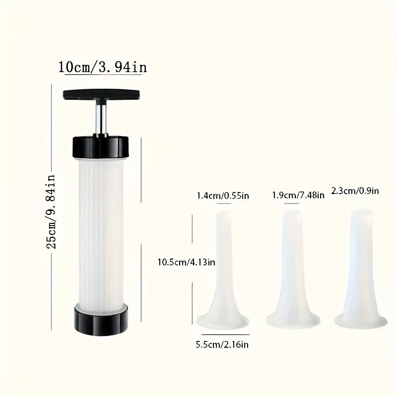 Manual Sausage Stuffing Machine with Sausage Syringe for Homemade Sausages