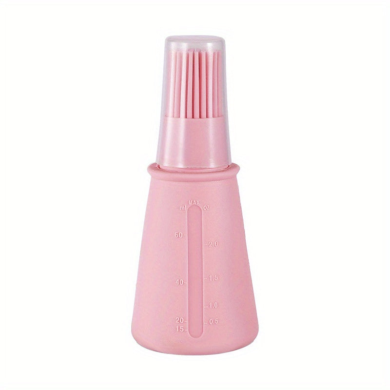 Portable Silicone Oil Bottle with Brush for Baking and BBQ Outdoor Cooking