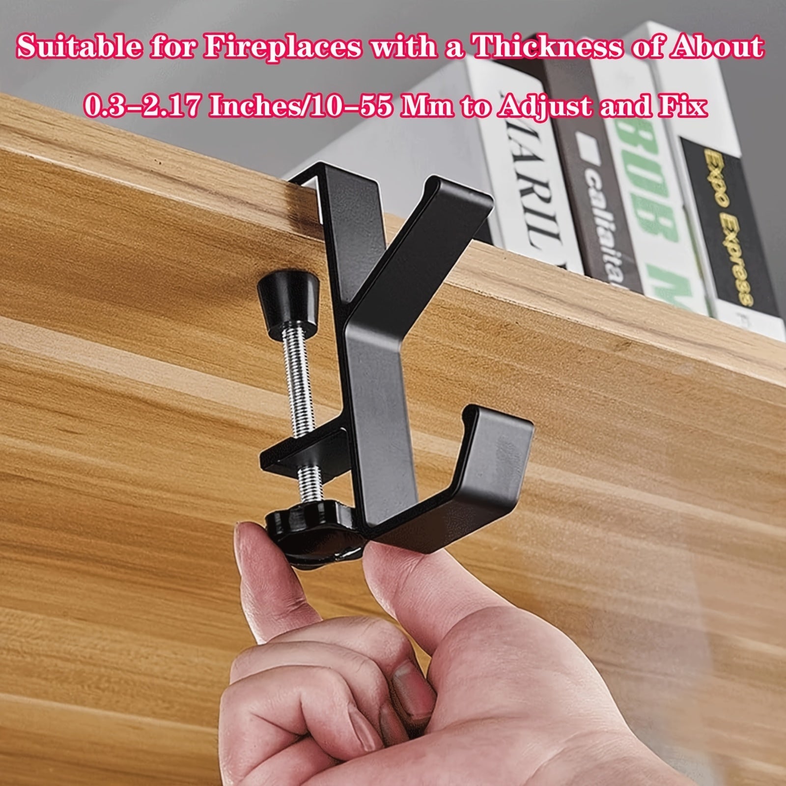 5-Donali teshiksiz gulchambarlar uchun pechka uchun qora sozlanadigan og'ir vaznli tutqichlar