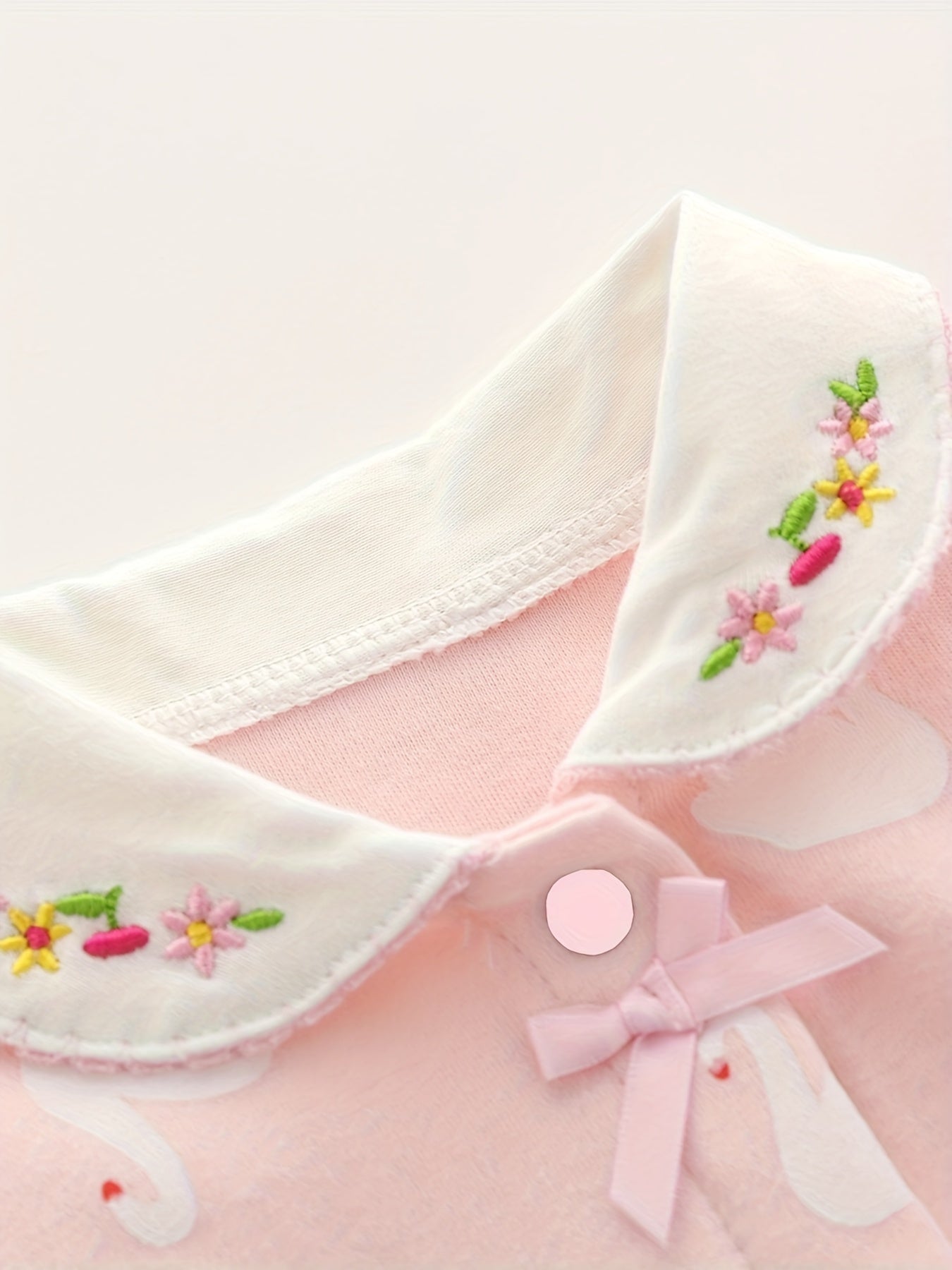 Baby Girl Pink Cotton Romper Sleeveless Summer Cartoon Ruffle Newborn 0-12 Months