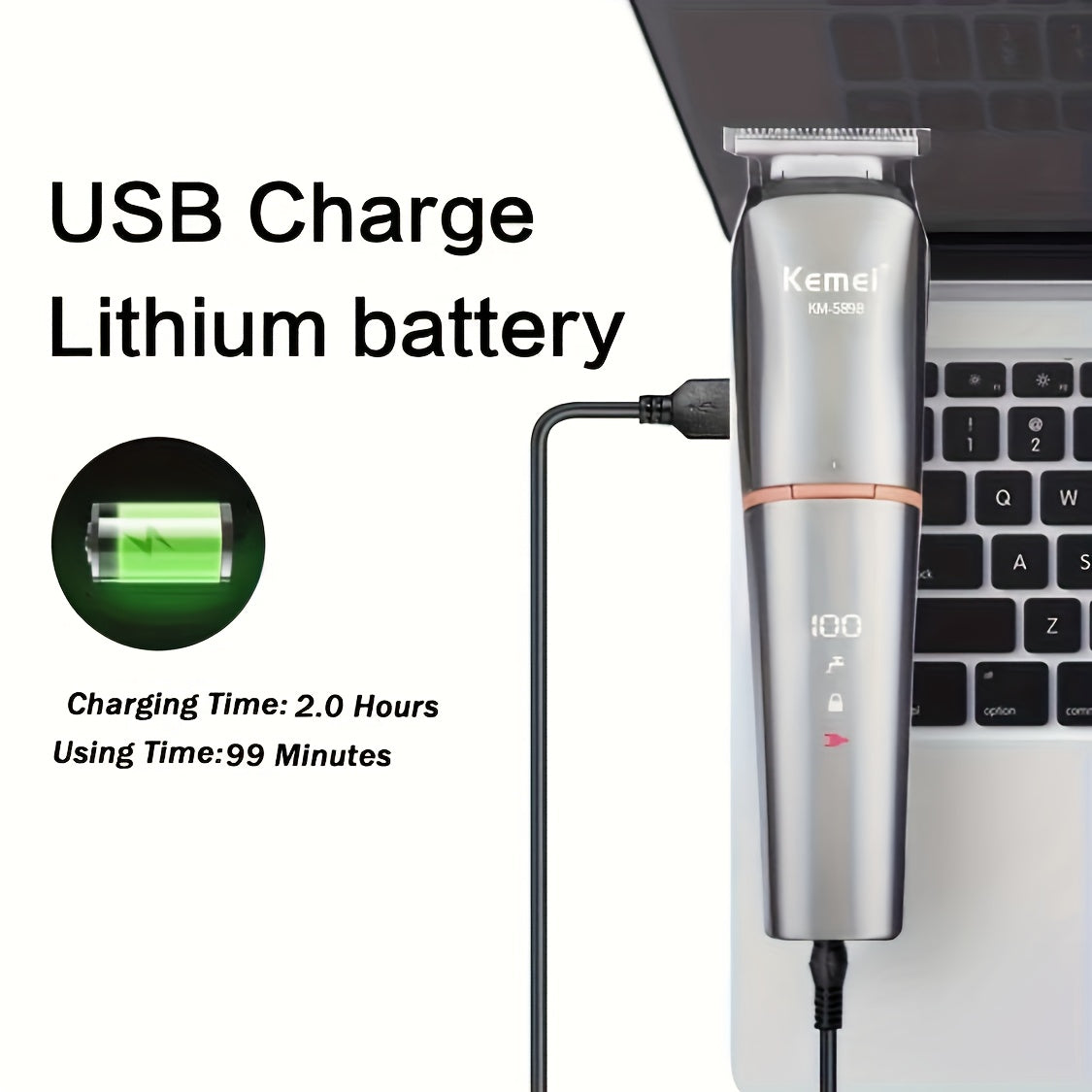 Мужской набор для ухода 11-в-1, перезаряжаемый USB, моющийся триммер для волос и инструменты для укладки