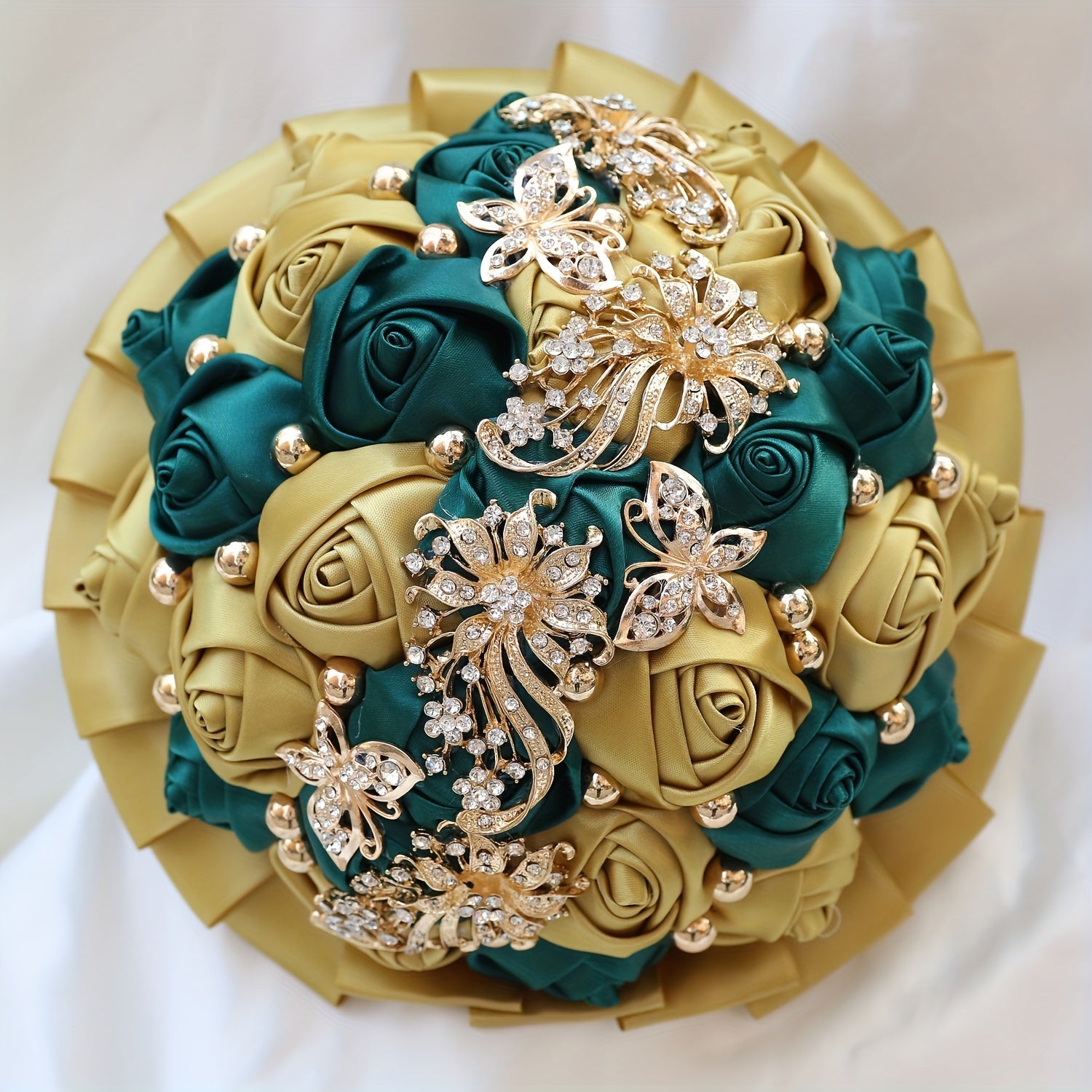 Elegant Qizlar uchun gullar to'plami Qizil samoviy güllar bilan Kristal va Marjon tafsilotlari bilan