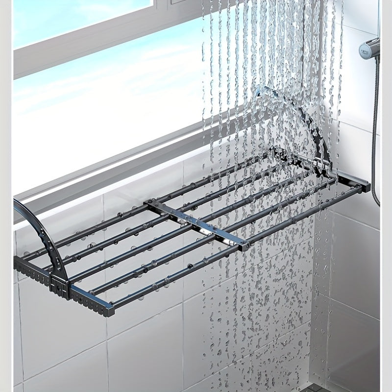 Over-the-Door Clothes and Shoe Drying Rack Extendable Adjustable Hooks Space Saving Air Circulation