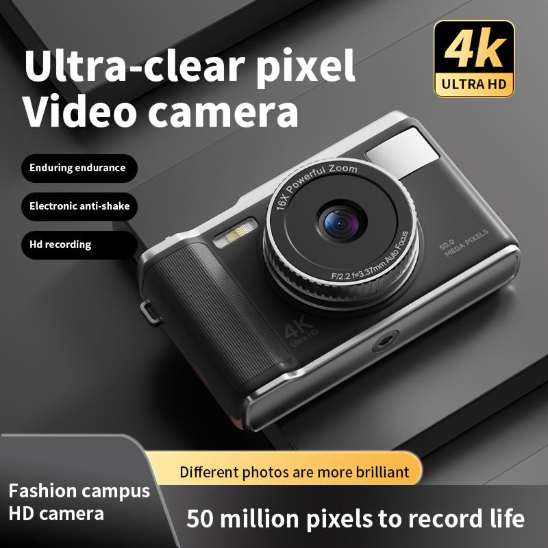 Digital Camera for Teens 4K UHD 16X Zoom 2.8 Inch FHD Screen 32GB Card