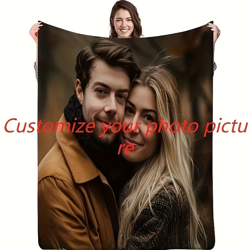 Personalized Bohemian Flannel Fleece Blanket Hypoallergenic All-Season Throw