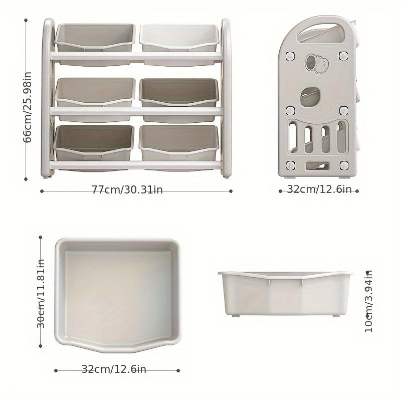 Estantería de almacenamiento para el hogar de plástico con 6 cajas apilables para ropa, juguetes y libros

Source:
Plastic Home Storage Rack with 6 Stackable Boxes for Clothes Toys and Books