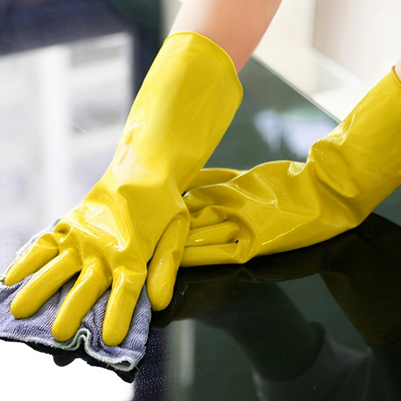 6 Sets Silicone Household Gloves with Thickened Rubber for Dishwashing and Cleaning
