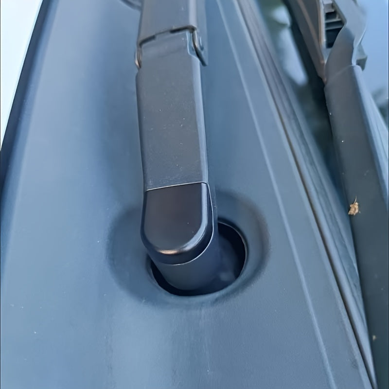 2 piezas de cubiertas de tuerca de brazo de limpiaparabrisas de coche negro, tapas de tornillo de repuesto
