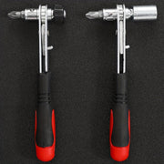 Dual-Use Adjustable Wrench S2 Steel Compact for Tight Spaces