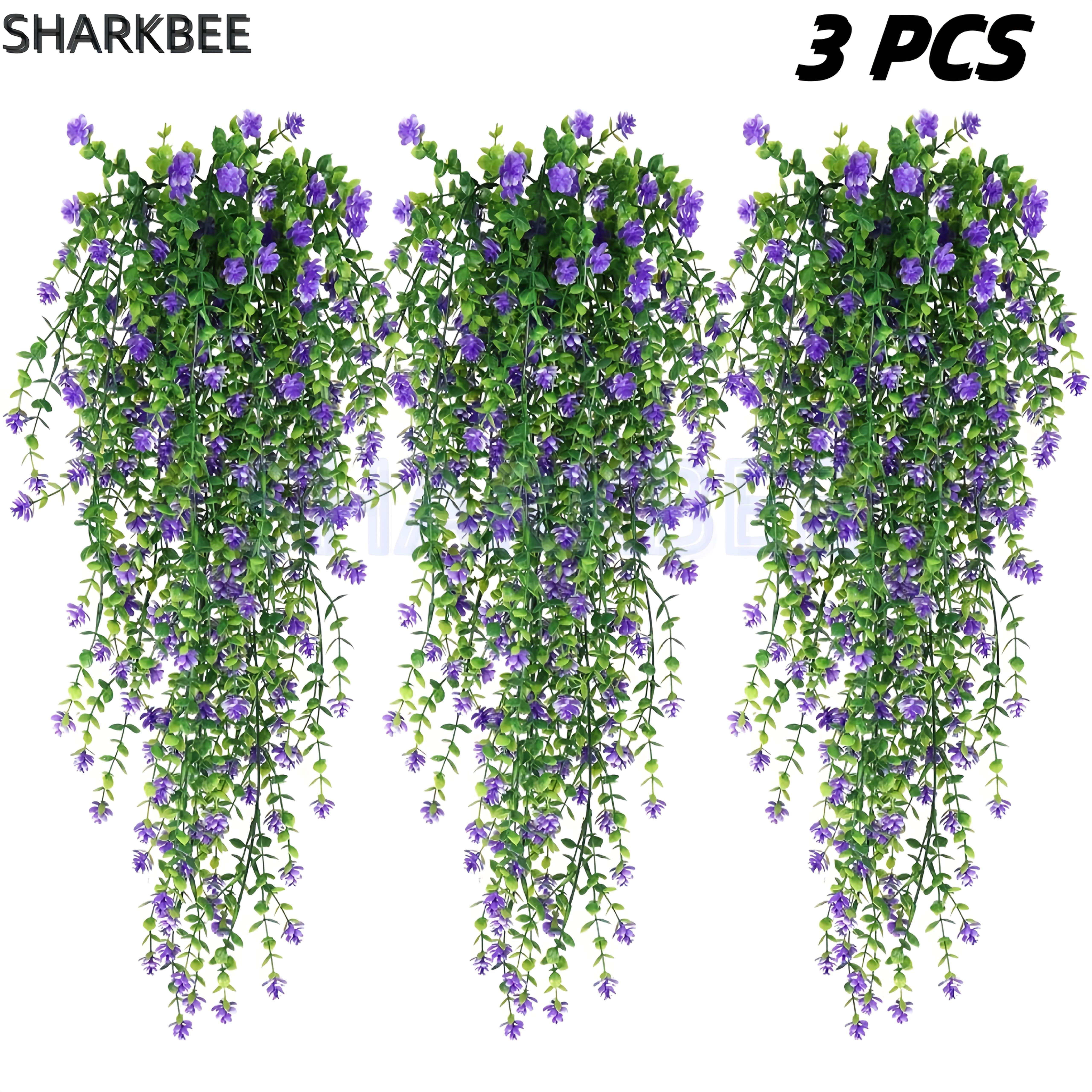 Искусственный набор висящих растений 3 шт. Искусственные стебли эвкалипта для внутреннего и наружного декора